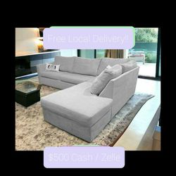 Gray Sectional Couch Ashley Furniture Delivery Availabile 