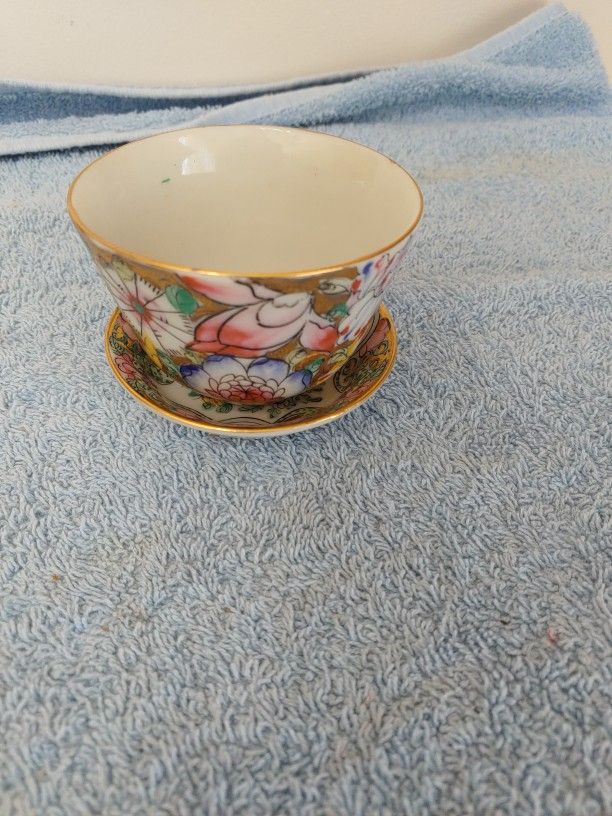 Vintage Y.T. Japanese Porcelain Ware Cup & Saucer