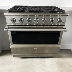 Hestan 36” Natutal Gas Range - MSRP $9,999 
