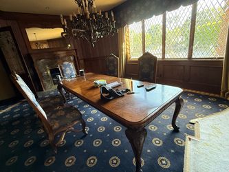 Formal dinning table and chairs set