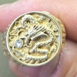 Brass Dragon Ring
