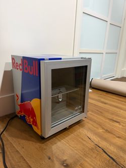Red Bull Mini Fridge Glass Door Cooler
