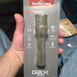 SureFire G2X Pro Dual-Output LED Flashlight with click switch,

