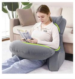 New Reading Pillow with Back Support - Adjustable 2-in-1 Cushion for Bed & Sofa
