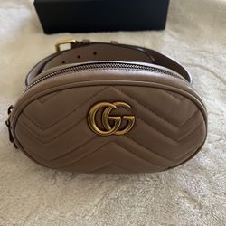 Gucci Matelasse Leather GG Marmont Belt Bag - Size 95