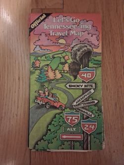 $1 Each: Tennessee Tourist Development 1983 Map of Tennessee