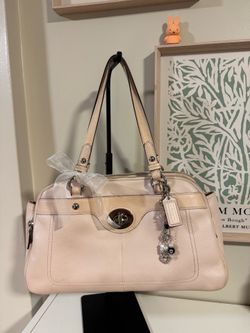 coach pink satchel