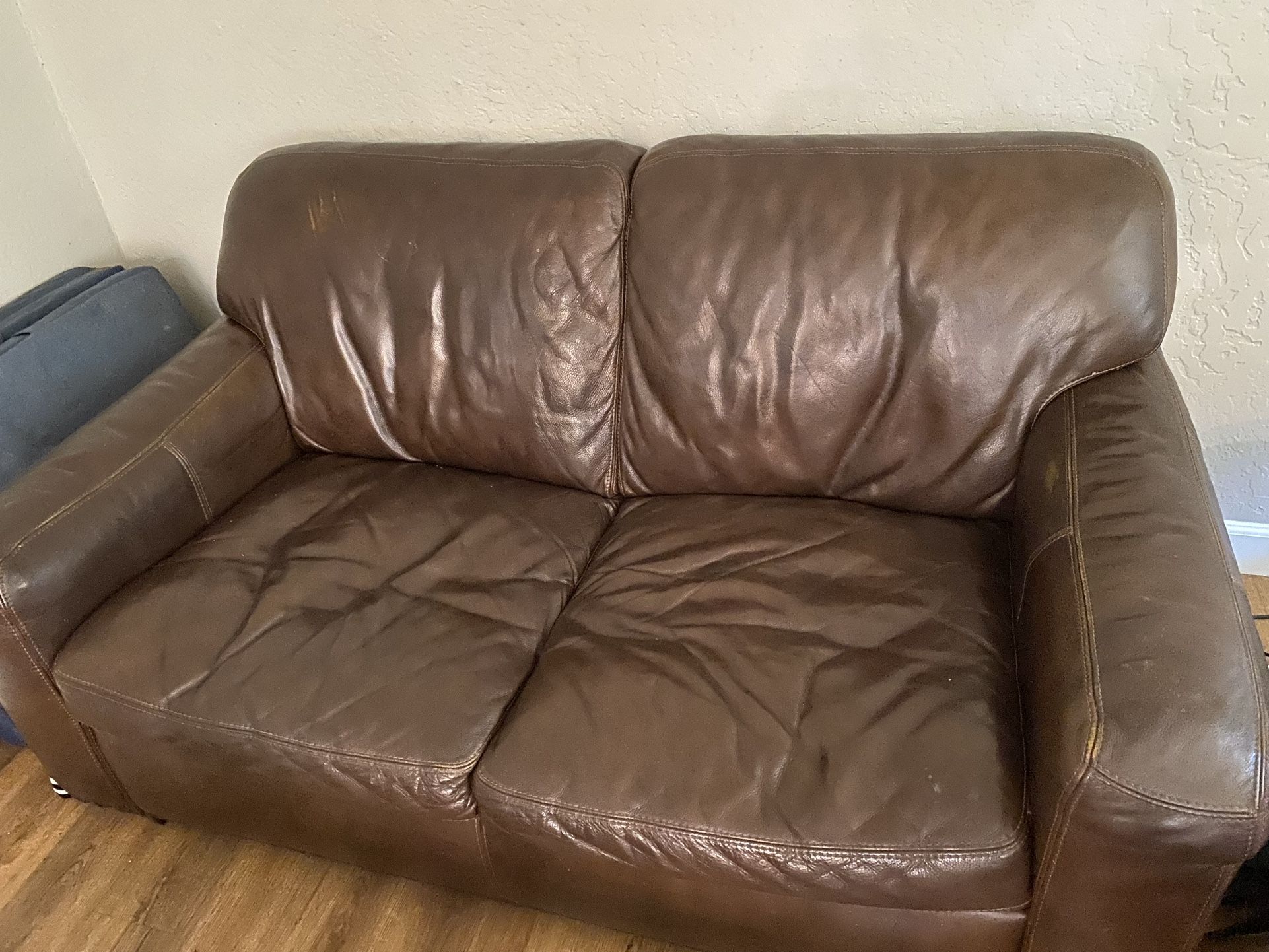 Leather Sofa And Love Seat