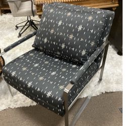Accent Chair Grey Modern 