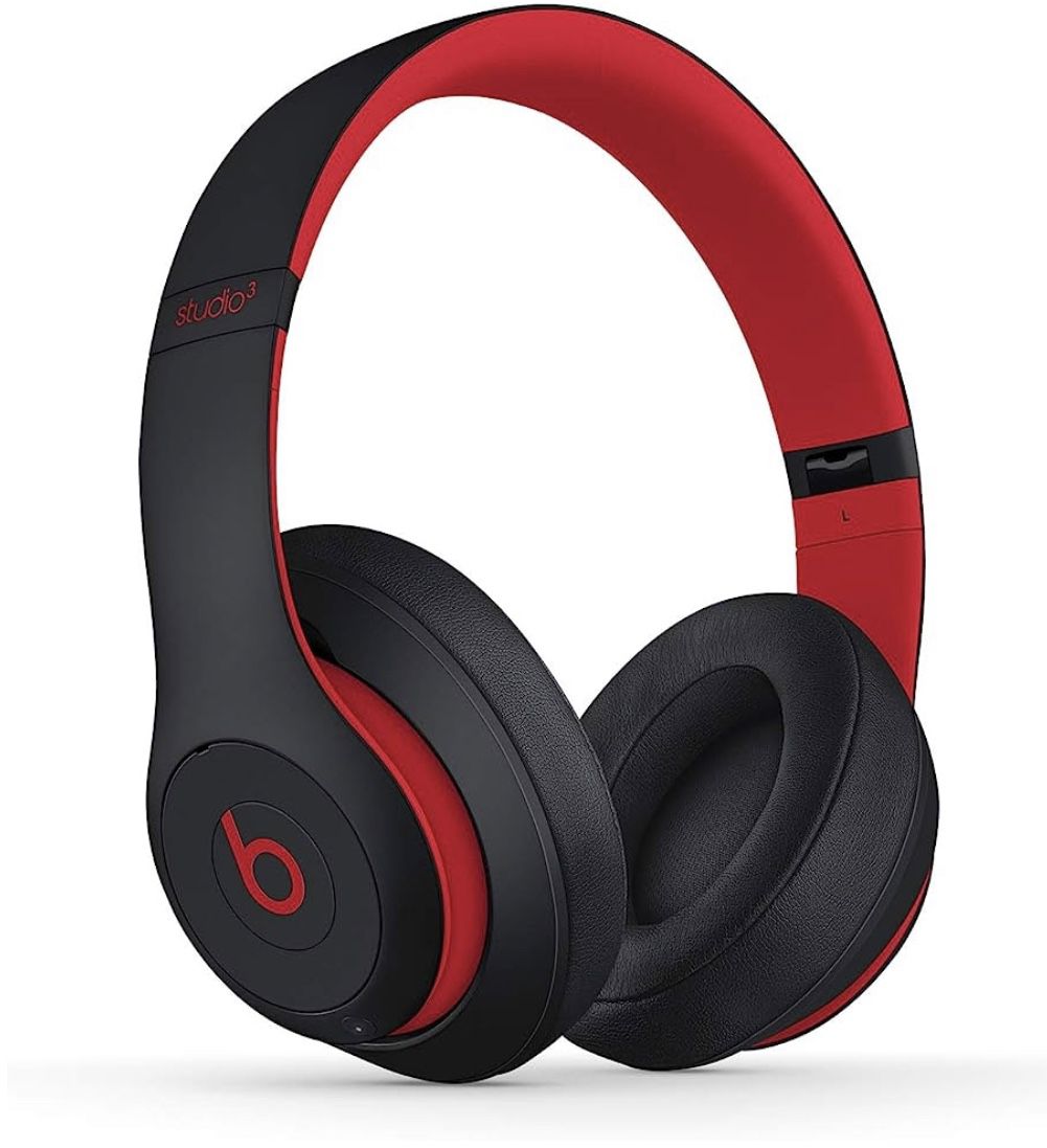Beats Studio3 Wireless Noise Cancelling Over-Ear Headphones - Apple W1 Headphone Chip, Class 1 Bluetooth, 22 Hours of Listening Time, Defiant Black