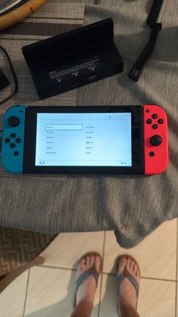 Nintendo switch with charging station
