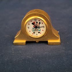 Vintage Disney Mickey Mantel Clock