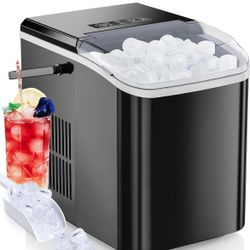 Portable/countertop Ice Maker With Handle, Scoop And Basket - New In Box 