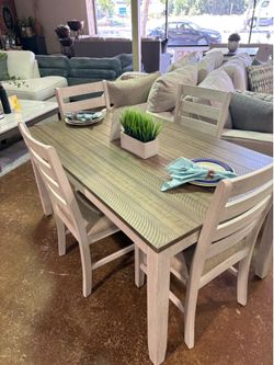 Dining Set With 4 Chairs