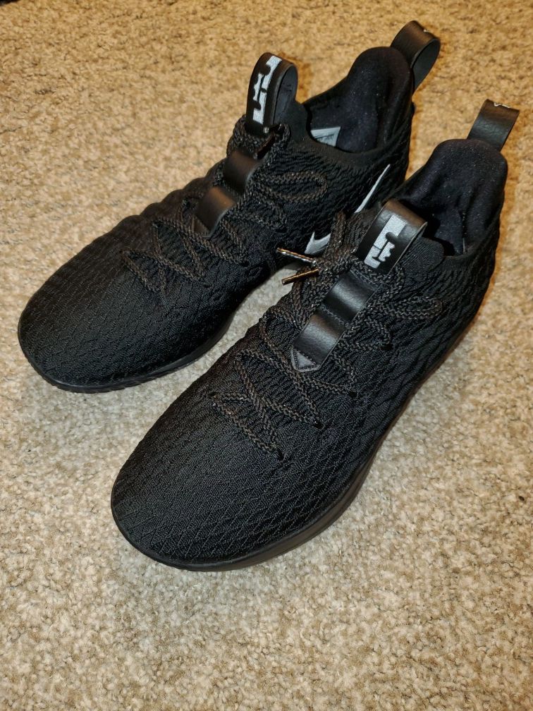 LeBron James Low 15 Triple Black Size 11.5 (In Hand Listing)