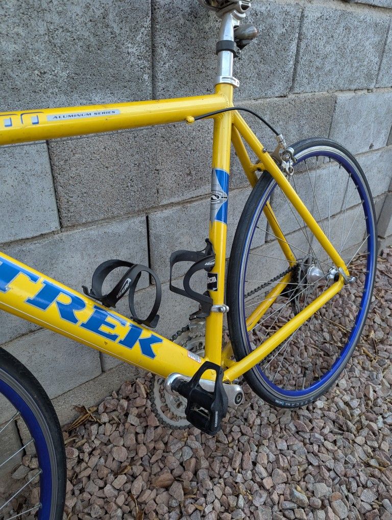 Trek Bicycle Trek 1000 Aluminum Series Yellow TREK 2300 ALPHA SLR FRAMESET Road Bike 58cm Aluminum Yellow Vintage  W/Headset