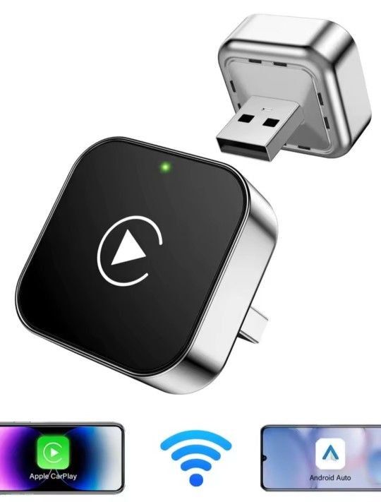 2 in1 Wireless Adapter Mini USB for CARPLAY & ANDROID AUTO