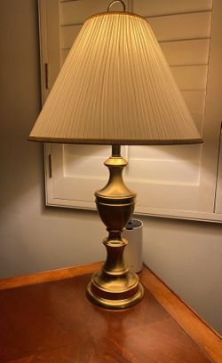 Set Of Heavy Brass Lamps