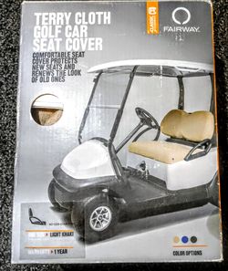 Classic Accessories Fairway Tan Terry Cloth Golf Car Seat Cover