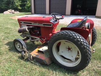 International 184 low tractor mower