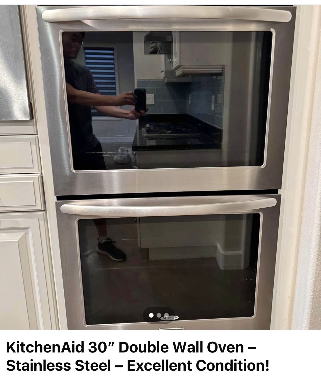 Electric Kitchen Aid 30 “ Inch Standard Double Wall Oven