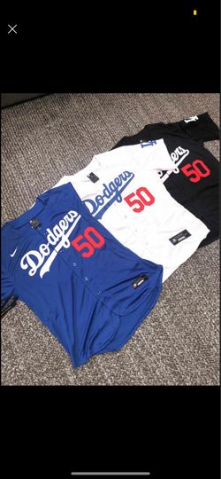 Mookie Betts dodgers white blue black jerseys