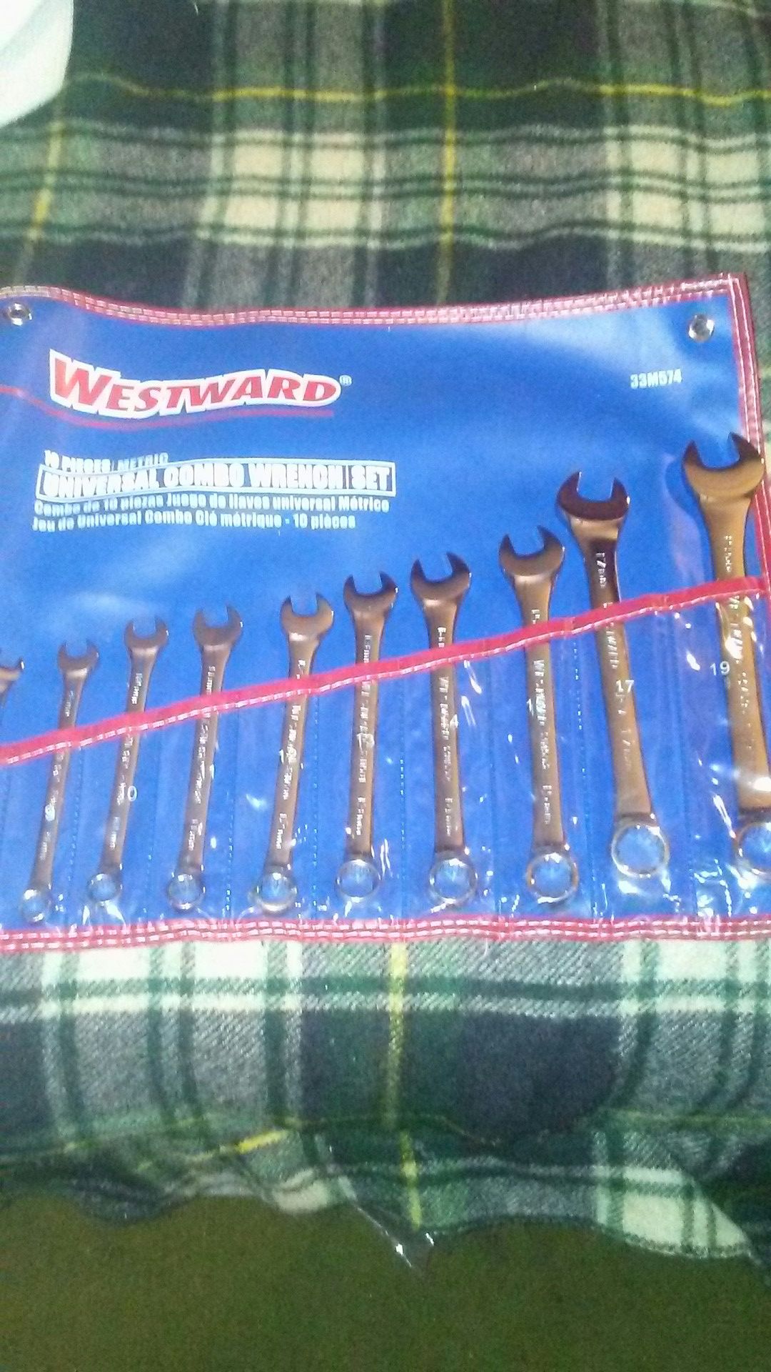 Universal combo wrench set metric 9-19mm