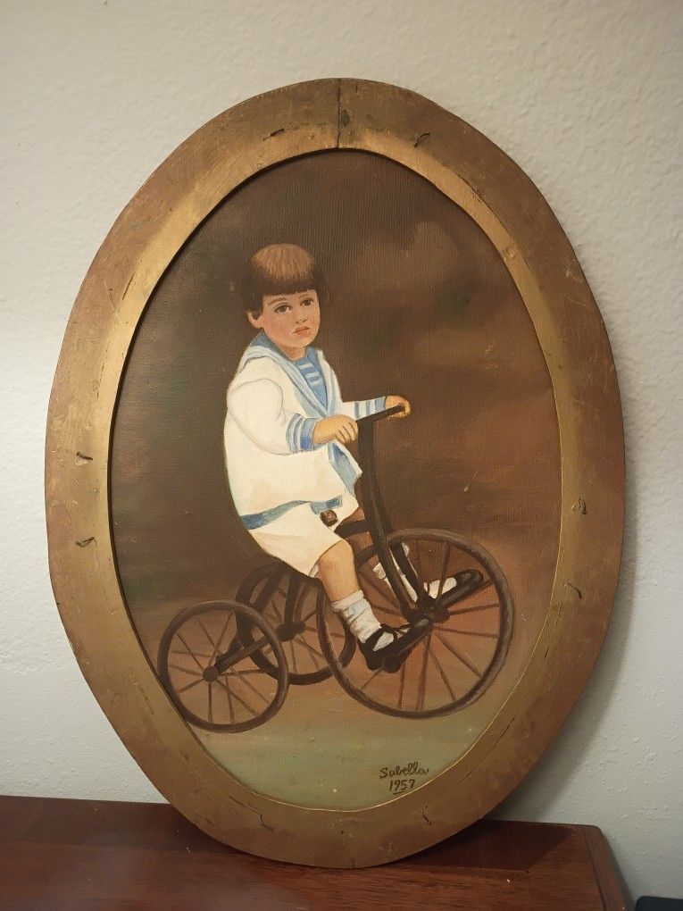 1957 VTG Vintage Painting Signed
