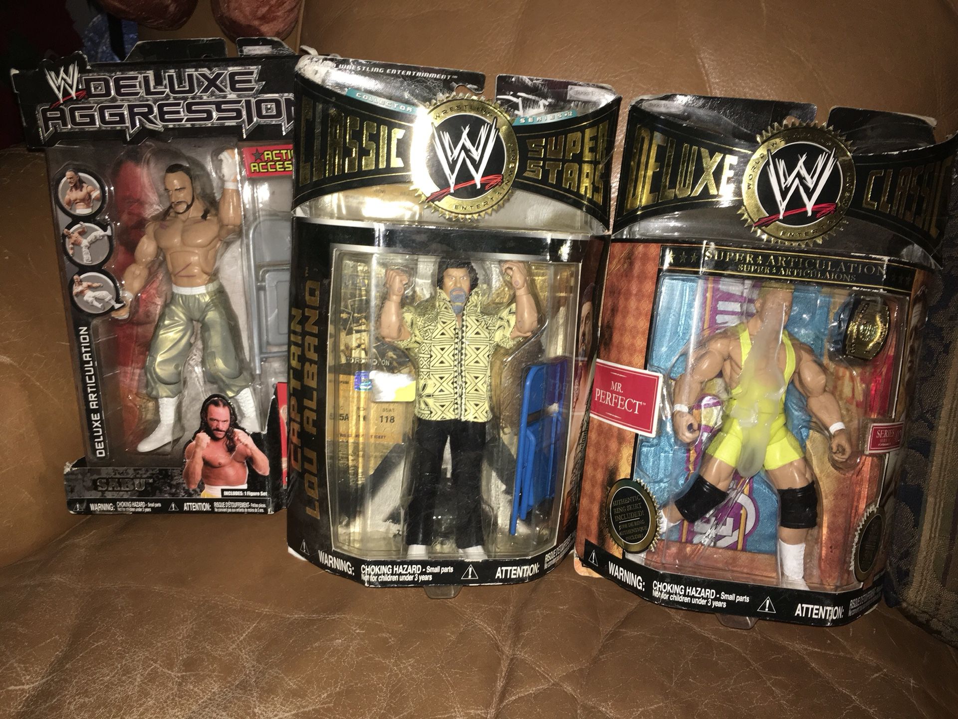 Wrestling collector fan? 3 brand New WWW Wrestling action figures all for $20