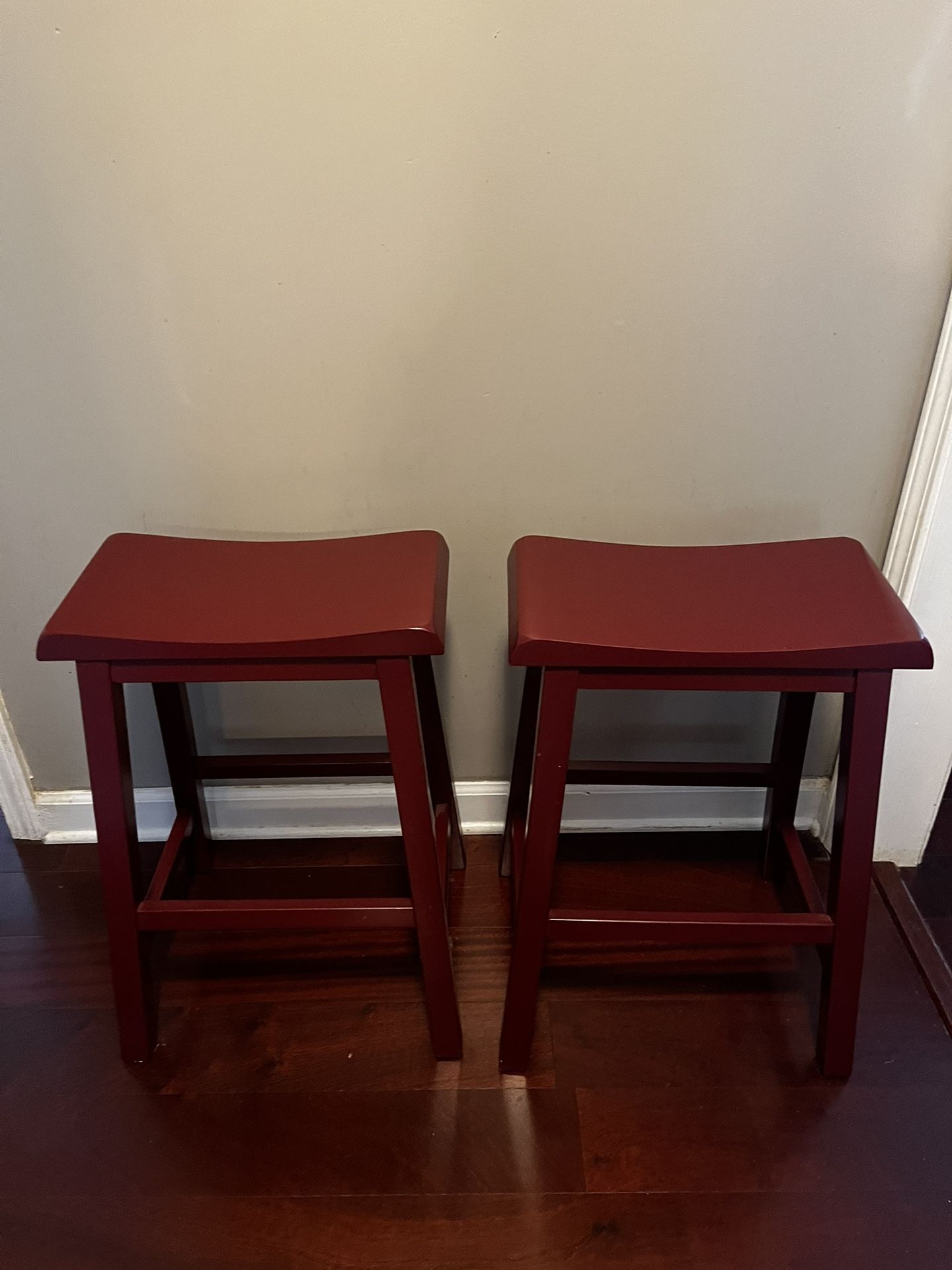 Two New Saddle Bar Stools