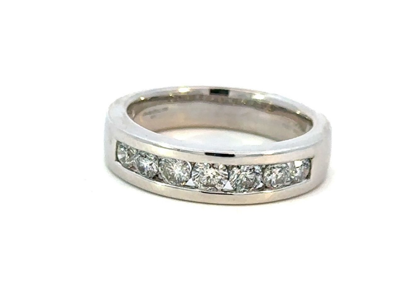 Men’s 14k White Gold 1.00 CTW Diamond Wedding Band Size 10 GP3112585