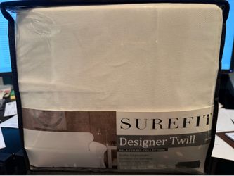 SureFit designer twill sofa cover