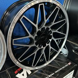 KATANA KR09 5x120/114.3 SIZE 18x8 ET:40mm GLOSSY BLACK MACHINED FACE PRICE$175 Each
