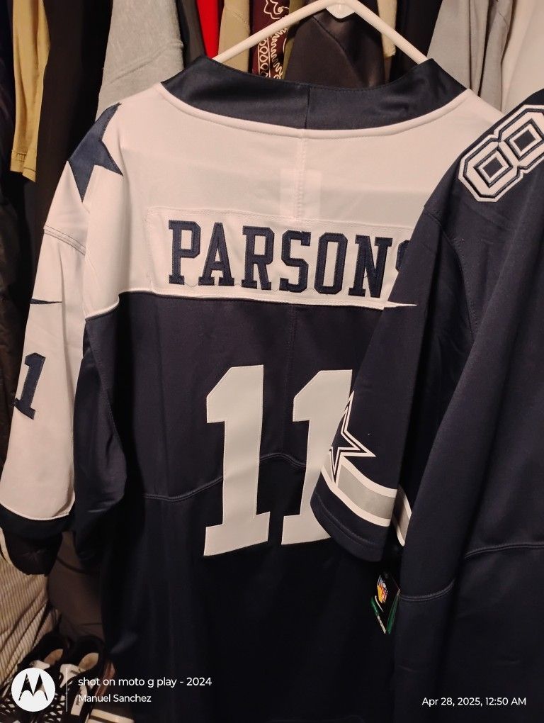 Dallas Cowboys Onfeild Jerseys , Parsons 2Xl LAMB 1Xll