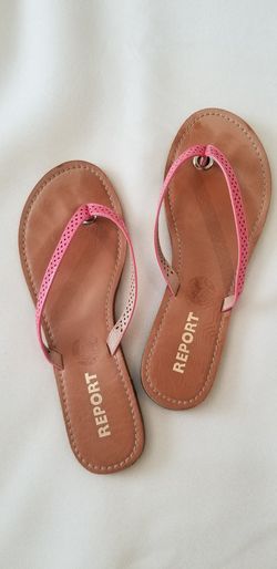 REPORT leather sandals size 9