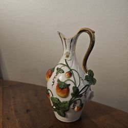 VINTAGE STRAWBERRY VASE MADE IN GERMANY 