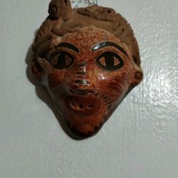 POTTERY WALL ART MASK 4" - M80