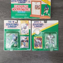 Barry Sanders Rookie NFL Starting Lineup Action Figures LOT *Pickup Today* Brand New