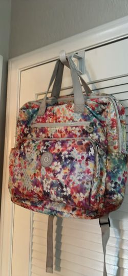 Kipling Floral Print Baby Diaper Backpack