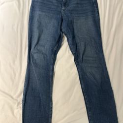 Blue Denim Jeans - Hollister 13R - Curvy High-Rise Super Skinny