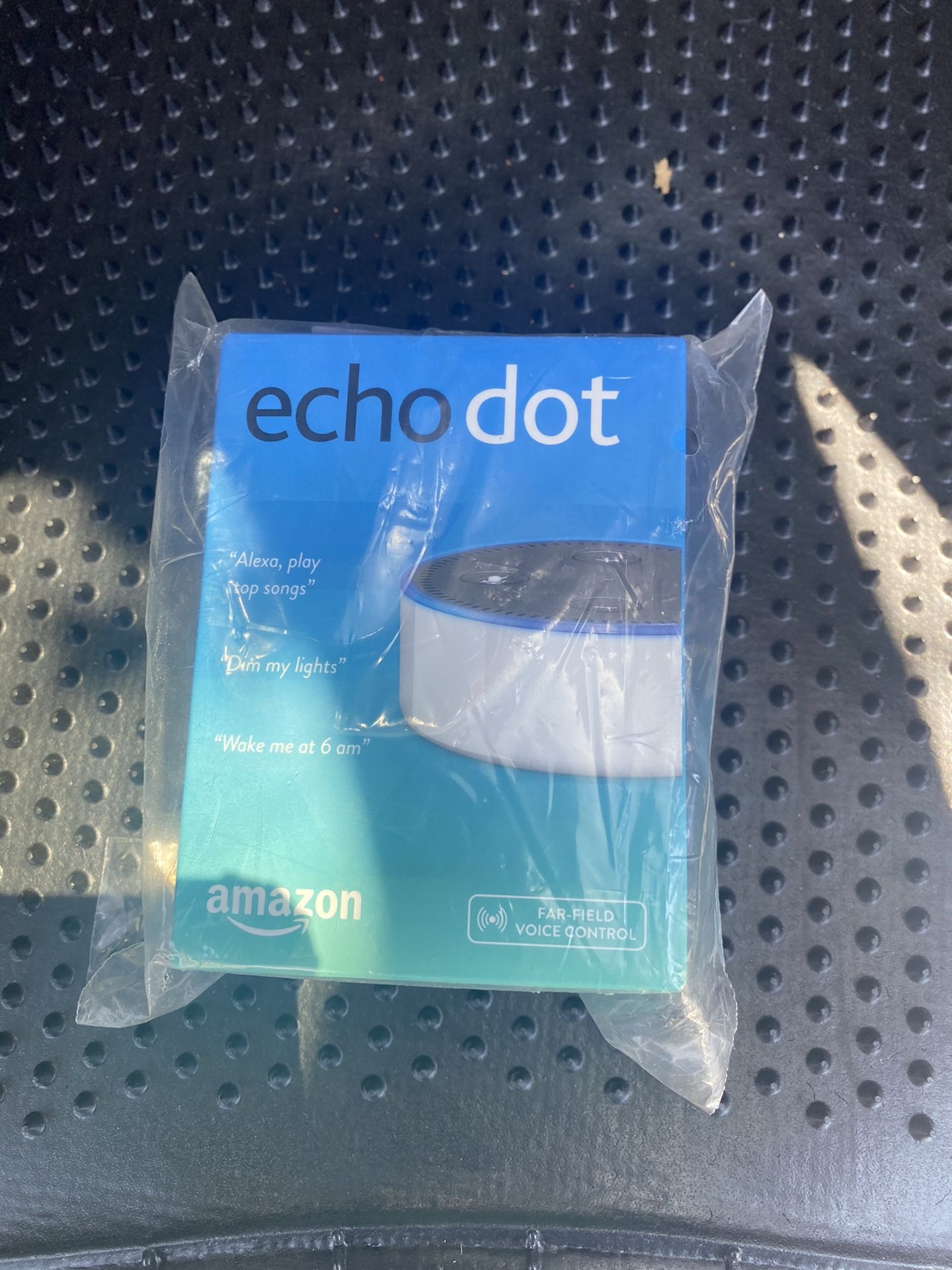 Brand new in the box. Never open echo dot