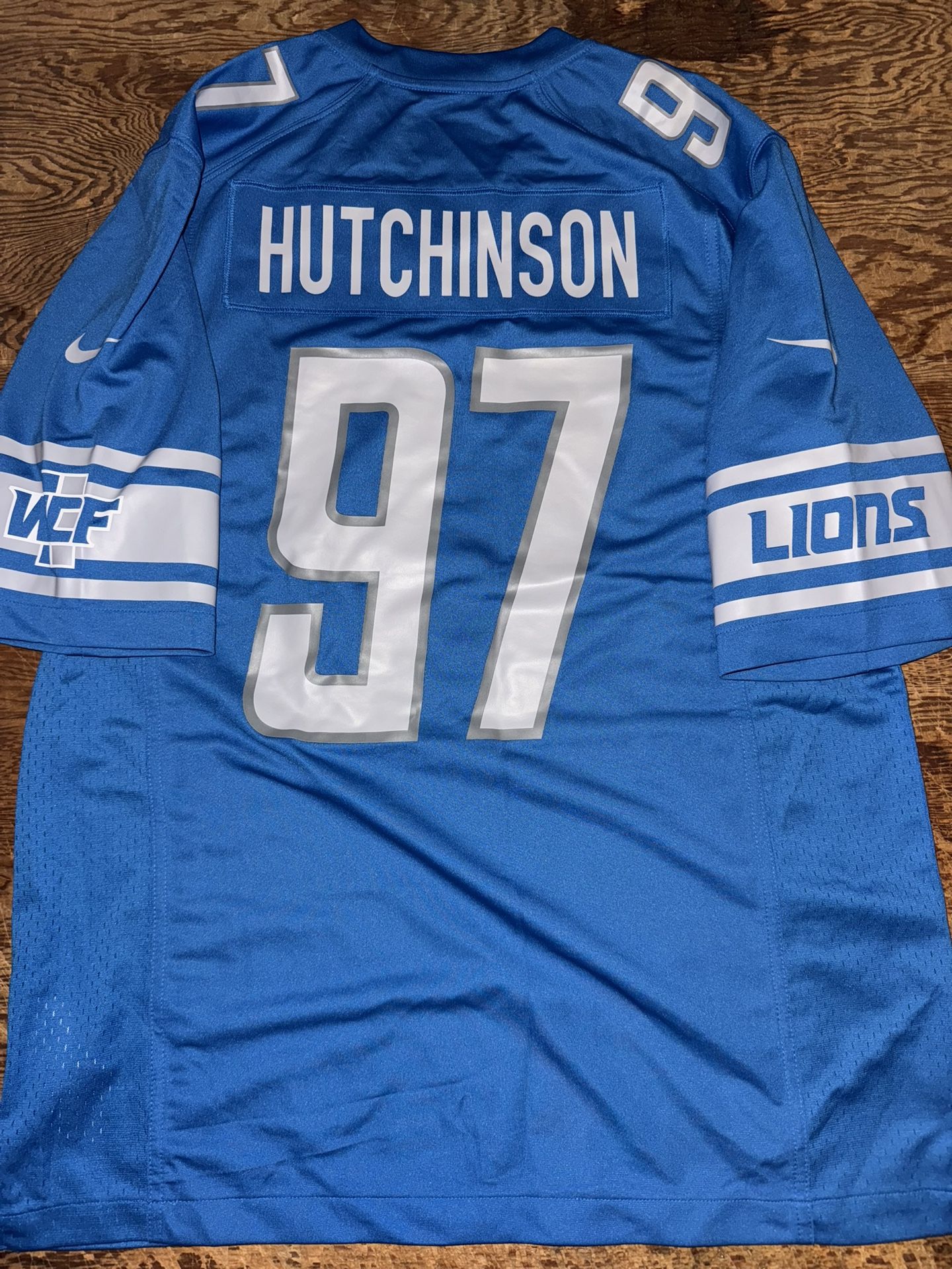 Nike Aiden Hutchinson Detroit Lions Home Football Jersey, Men’s Size Large NWOT
