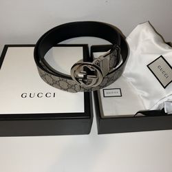 Gucci Reversible GG Supreme Belt 