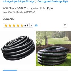 50ft drainage pipe