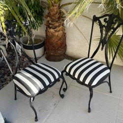Pair Of Iron Chairs - $100 Or $50 Each