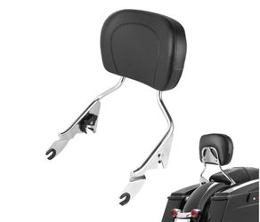 🏍 Detachable Passenger Sissy Bar Backrest compatible with Harley Touring Road King
