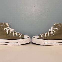 Converse Chuck Taylor Platform Canvas Military Green Size W11 M9.5