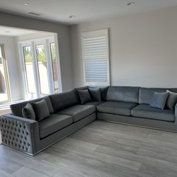 Grey Sectional couch