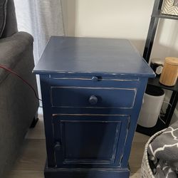 Blue Antique Side Table 