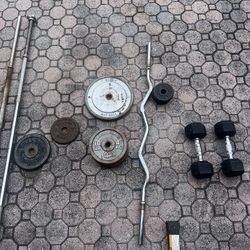 Weights, bars And Dumbbells 